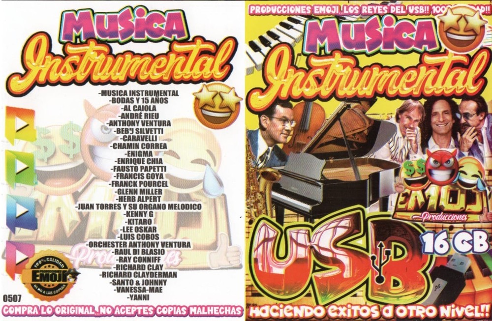 MUSICA INSTRUMENTAL USB