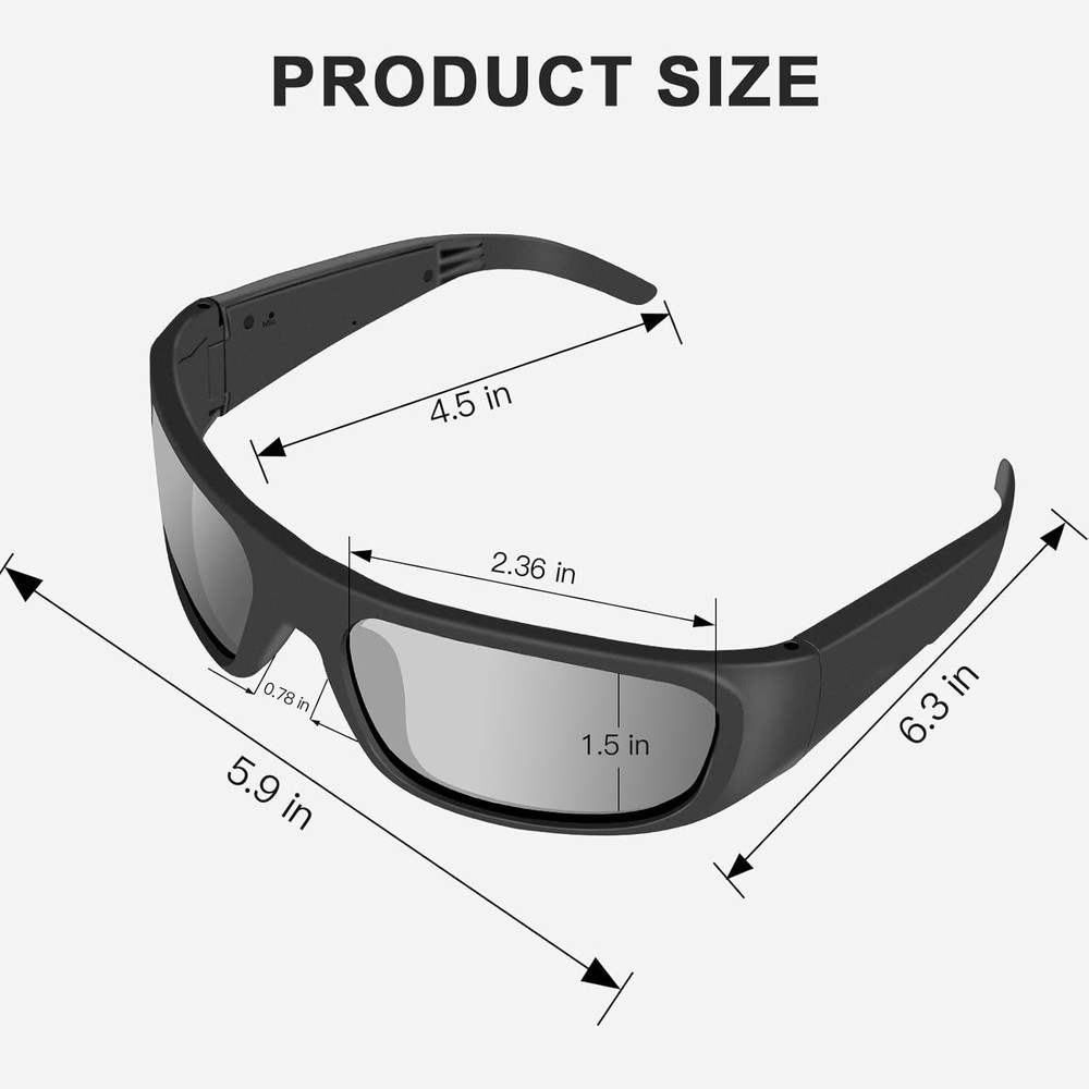 OhO Smart Glasses: Polarized Bluetooth Sunglasses with Voice Control, Unisex