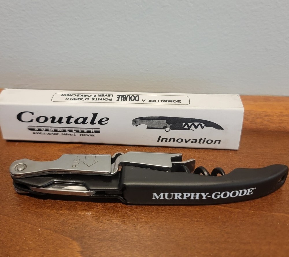 Bar Key COUTALE Sommelier Wine Opener Doubled Hinged Corkscrew Murphy Goode