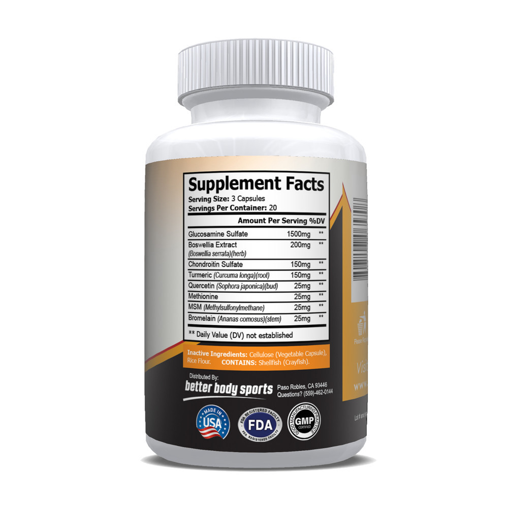 Joint Flex Support (2 Pack) - 120 Capsules - Glucosamine Supplement