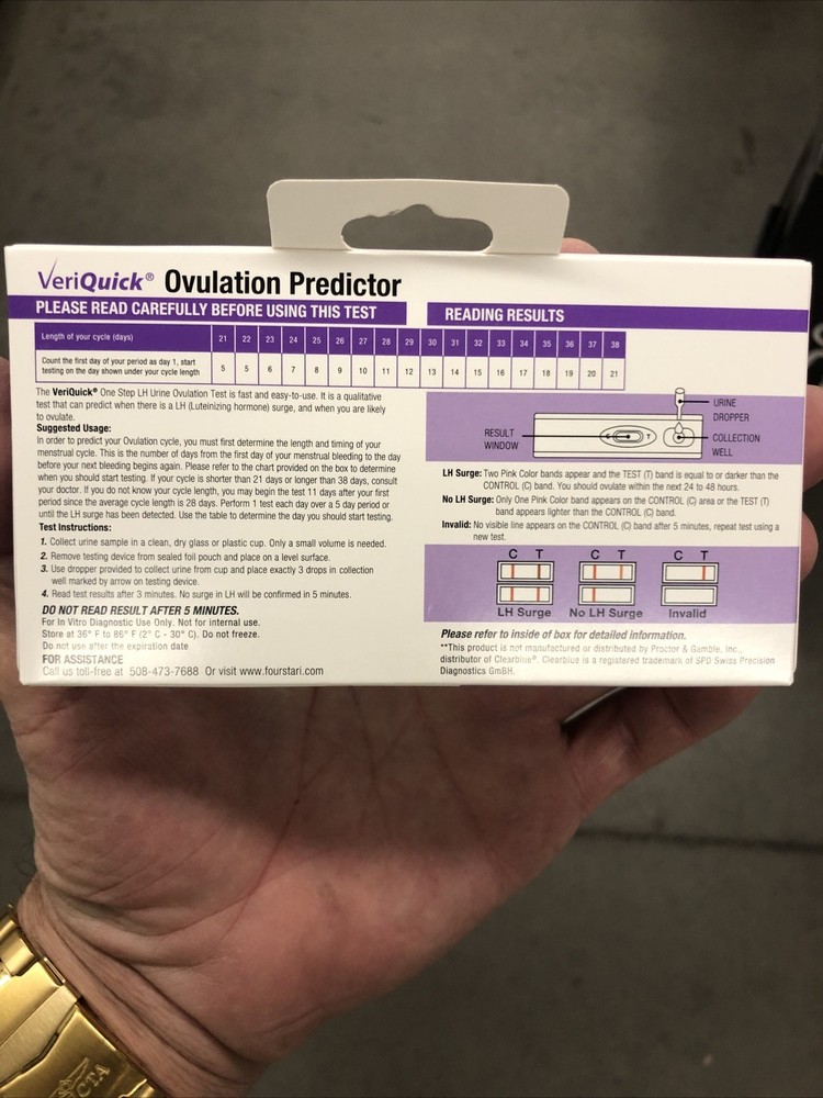 10 VeriQuick Ovulation Predictor Tests