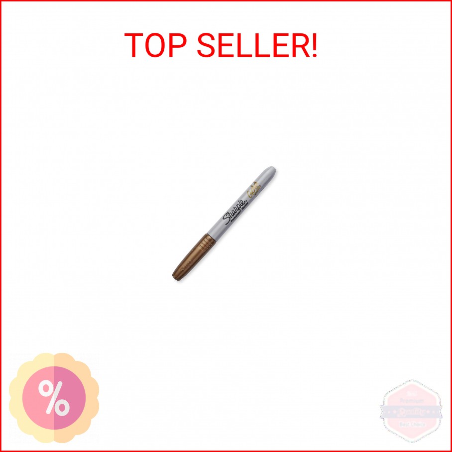 Sharpie Metallic Permanent Markers, Gold, 4/Pack