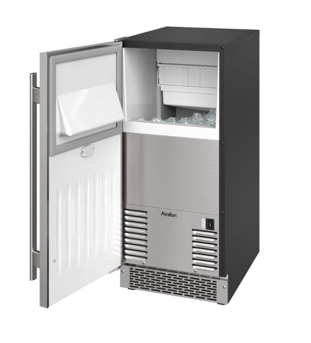 Avallon AIMG151PPRILH 15" 26 Lb Capacity Left Hinge Ice Maker