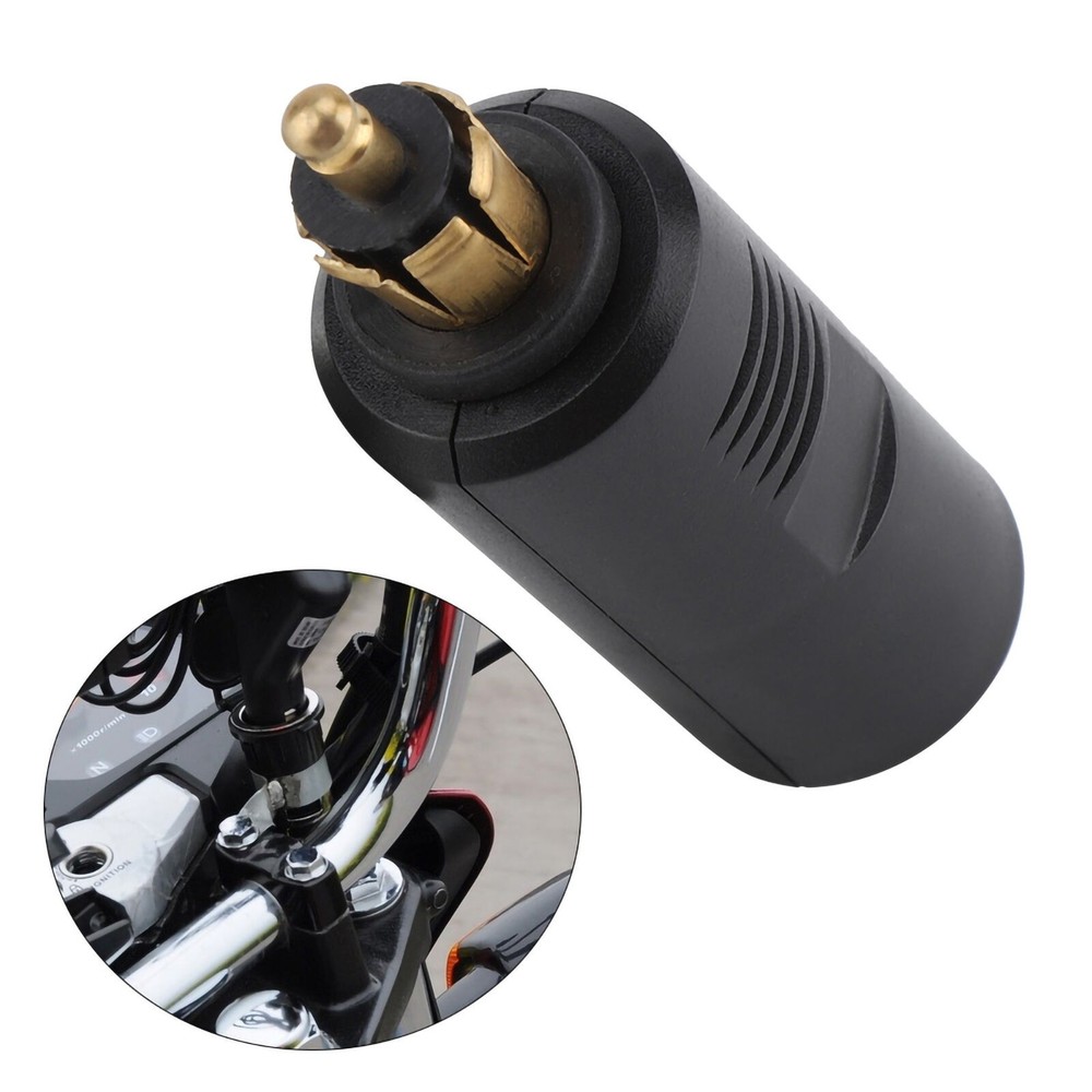12V Universal Motorcycle Cigarette Lighter Plug Adapter for DIN Socket