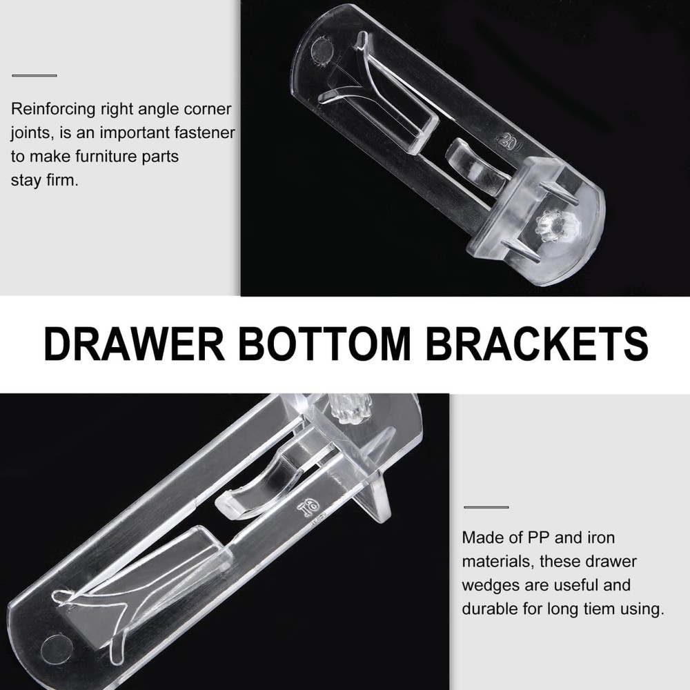 20pcs Plastic Locking Shelf Support Pegs, 8mm Shelf Pins, Self-Locking Bracke...