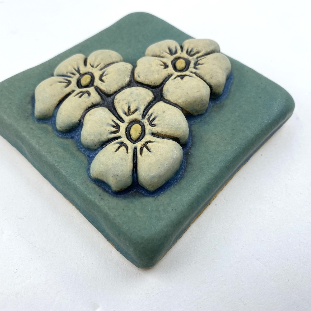 Phlox 4x4" Ceramic Art Tile By Gretchen Kramp