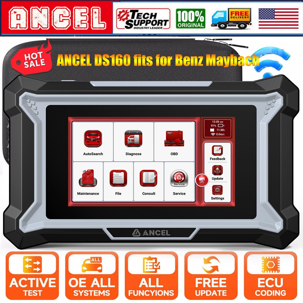 For BENZ Full System OBD2 Scanner Code Reader with Bi-Directional DPF SAS Coding