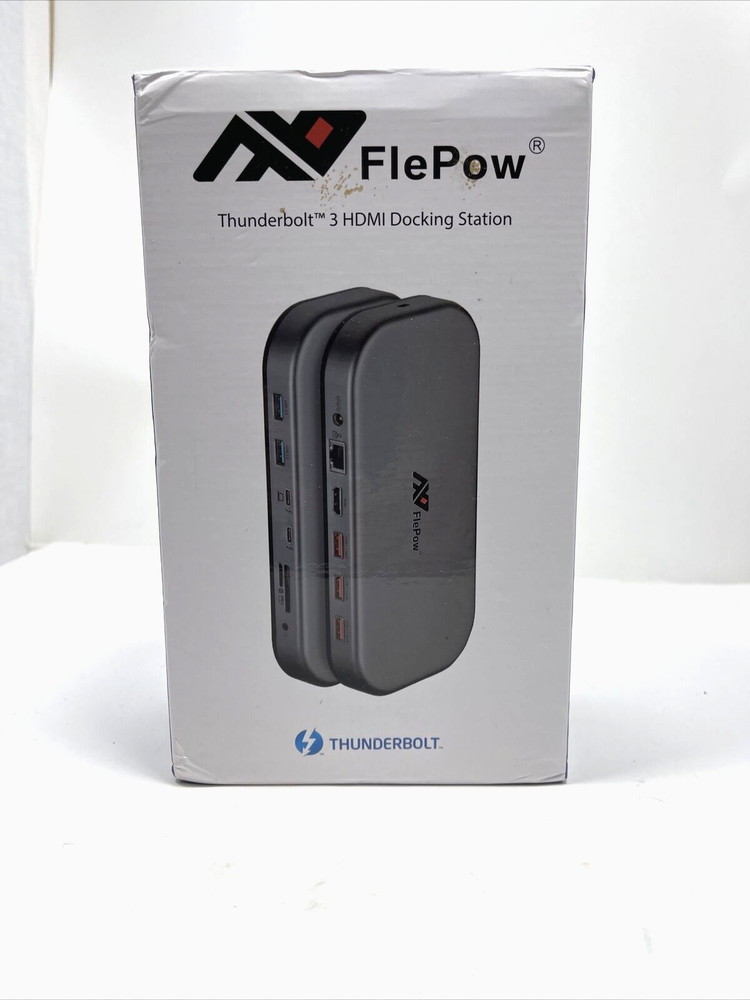 Thunderbolt 3 Dock, Docking Station, FlePow 8K Triple Display
