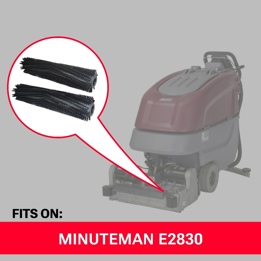 Cylindrical Brush 28", Minuteman e28 #7096 Black, Light- Medium