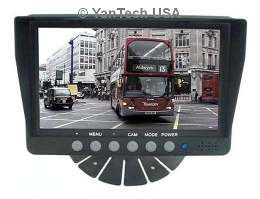 7" Color CCD Rear View Backup Camera System-Reverse System with 2 Video Inputs