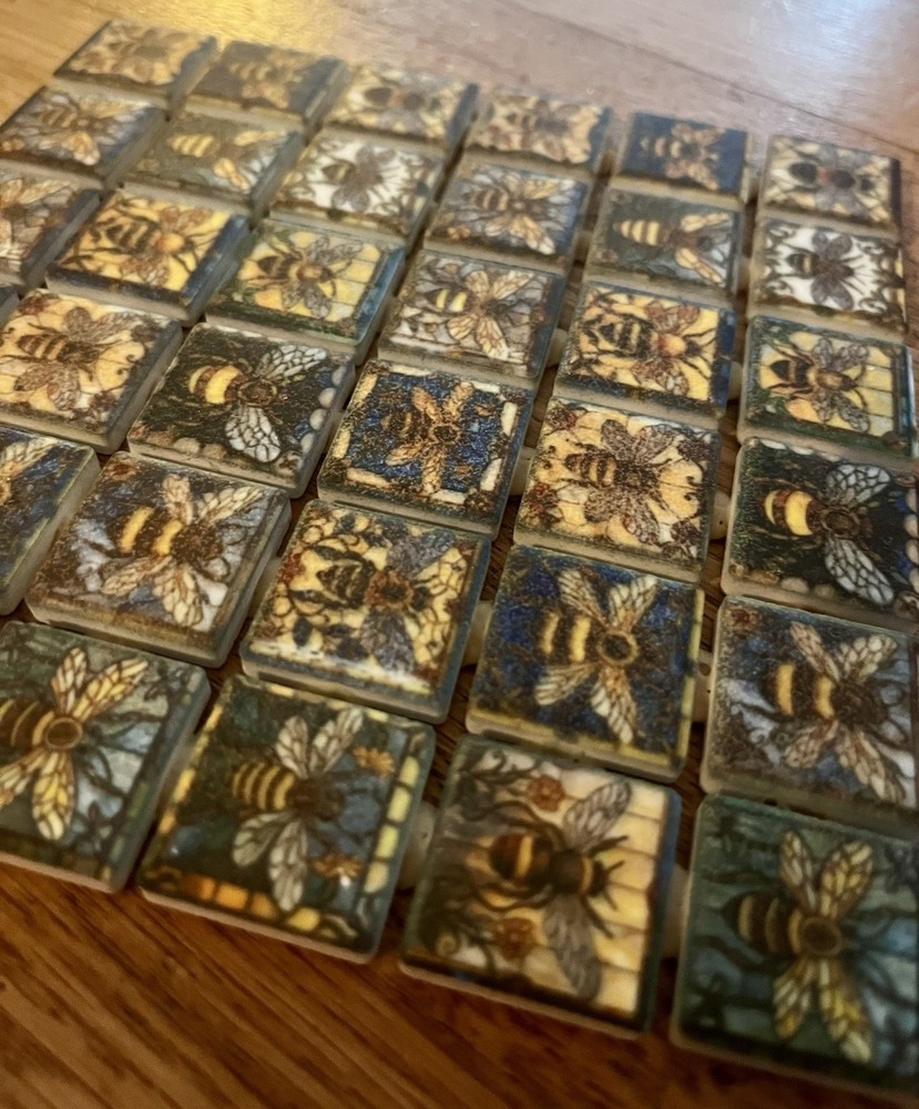 Ceramic Bee 🐝 Tiles / 2 Sheet Of 36