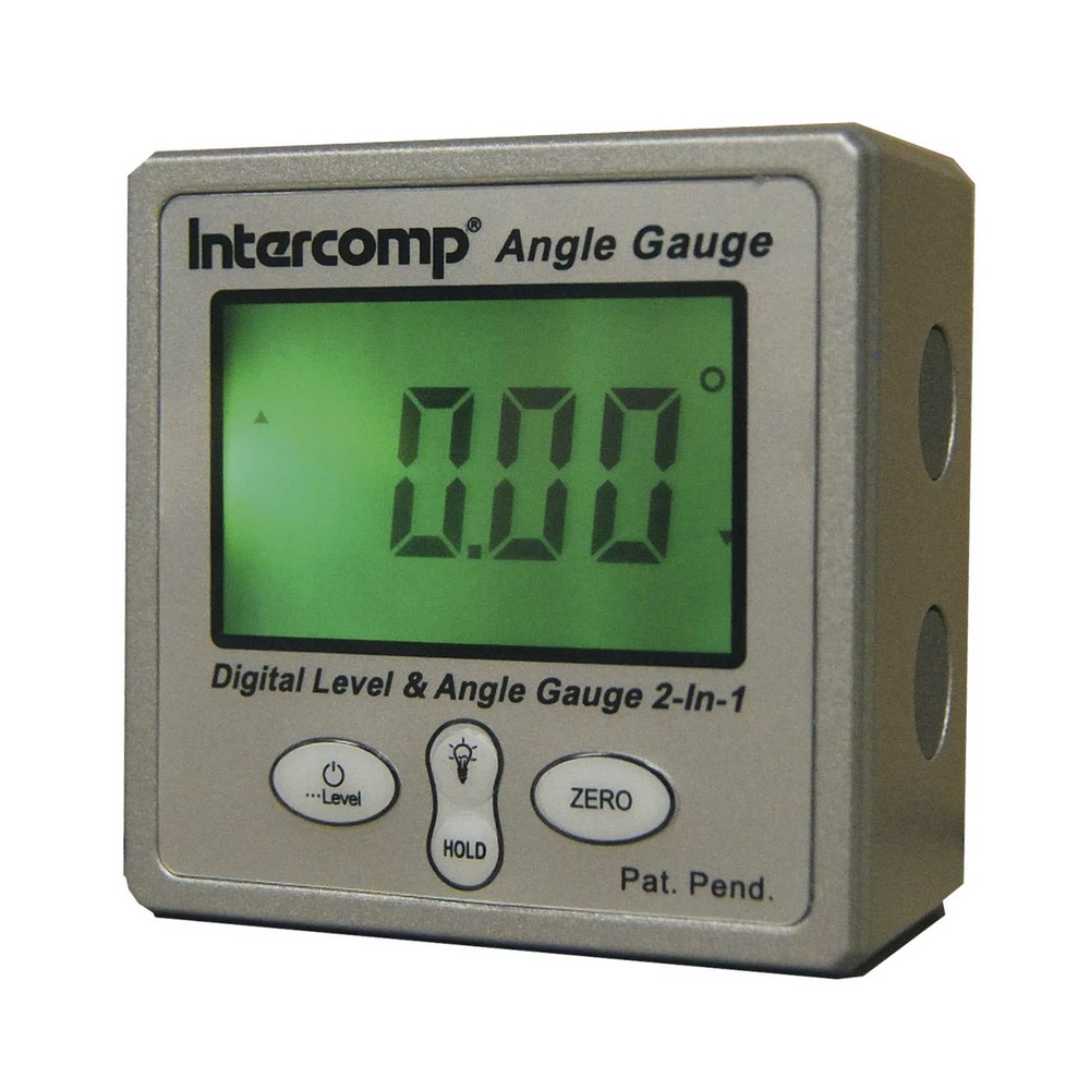 Intercomp Compact Design Digital Level & Angle Gauge - Battery Operated