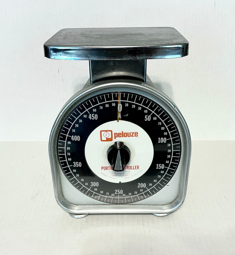 Vintage 1981 Pelouze 500 Gram Portion Controller Scale in Nice Condition!