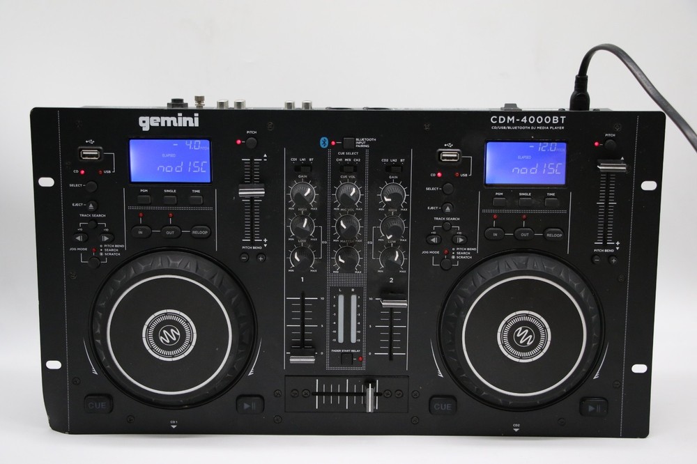 Gemini CDM-4000BT Dual CD/USB Media Player with Bluetooth