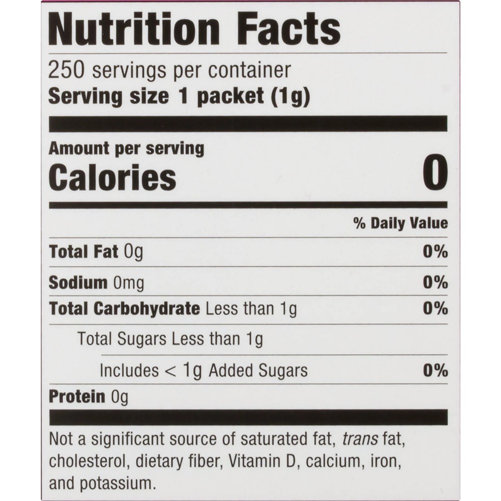 Zero Calorie Sweetener