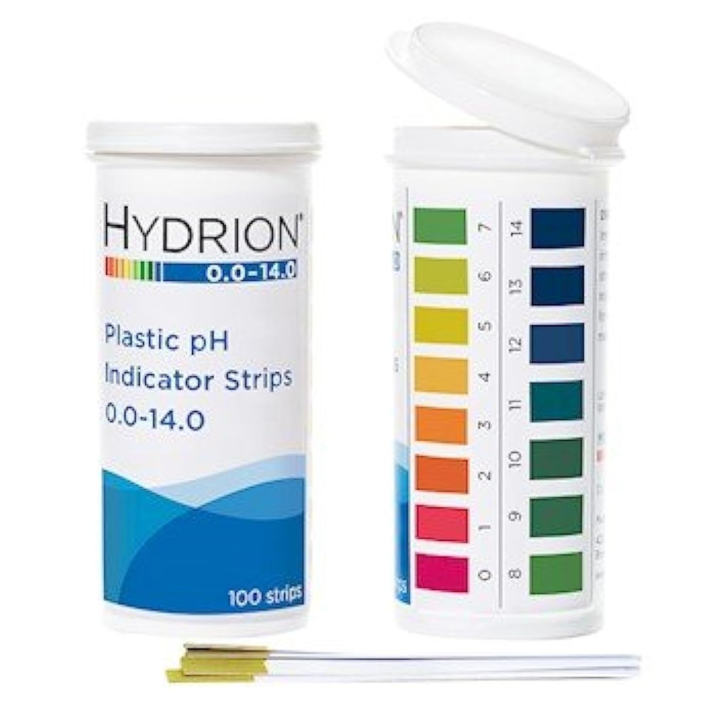 pH Indicator Strips 0-14, Plastic Test Strips in Flip Top Vial, pH Testing Kit