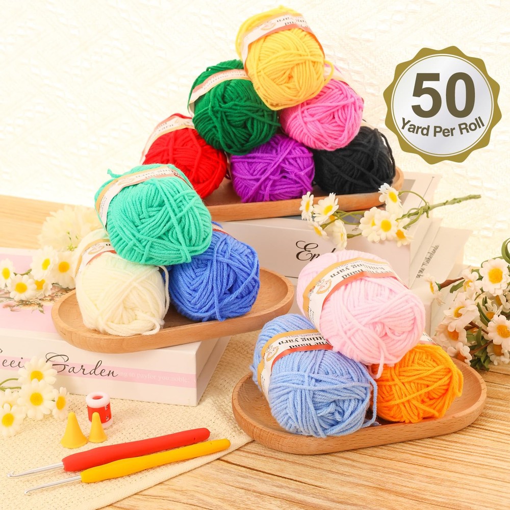 XSEINO Crochet Kit with Step-by-Step Video Tutorials，Premium Bundle Includes ...