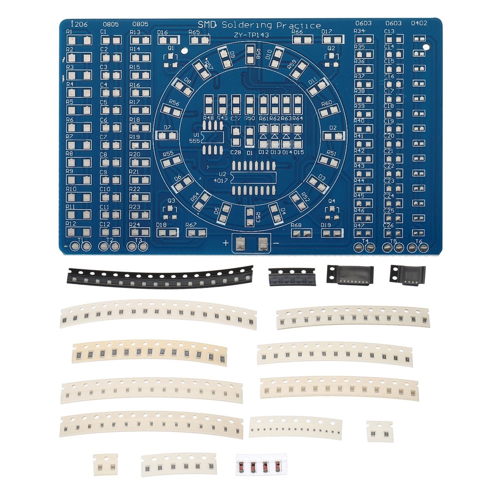 Soldering Practice Board, 2Set Electronics Prototype PCB Board DIY Welding