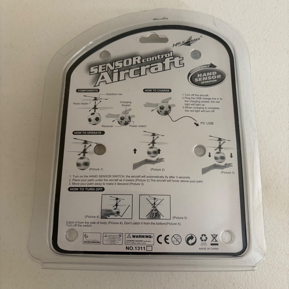 Sensor Control Aircraft Kid's Toy Electronic Hand Sensor NIB