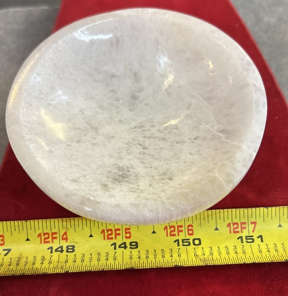 4” Selenite Bowl With Base