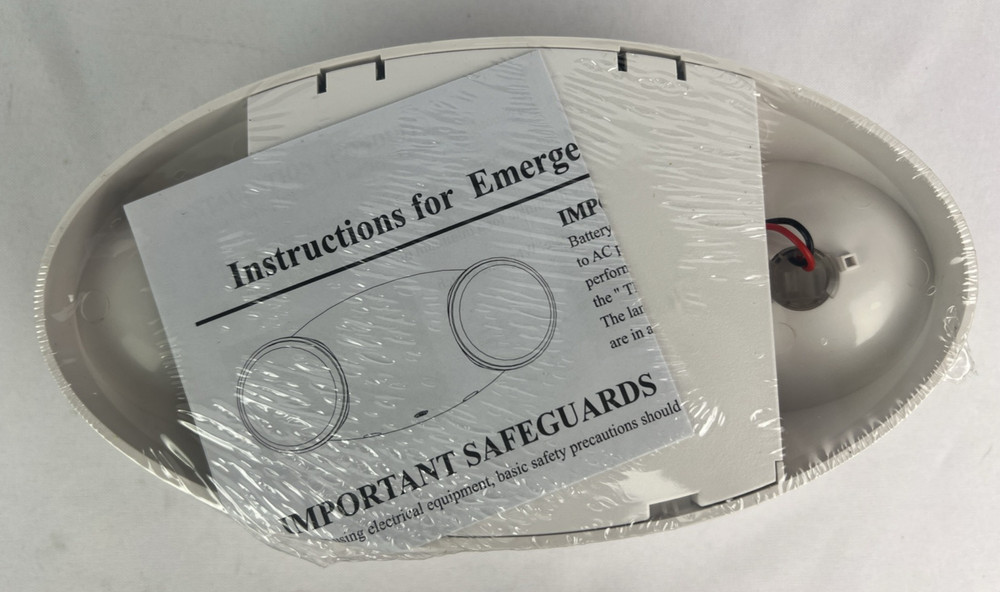 Commercial LED Emergency Light Adjustable 2 LED Bug Eye Head Battery backup