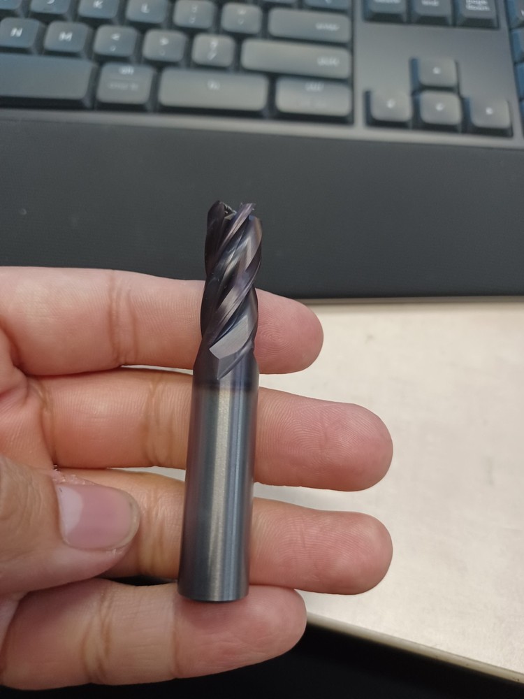 Accupro 1/2" Diam 4 Flute Solid Carbide End Mill 04490561