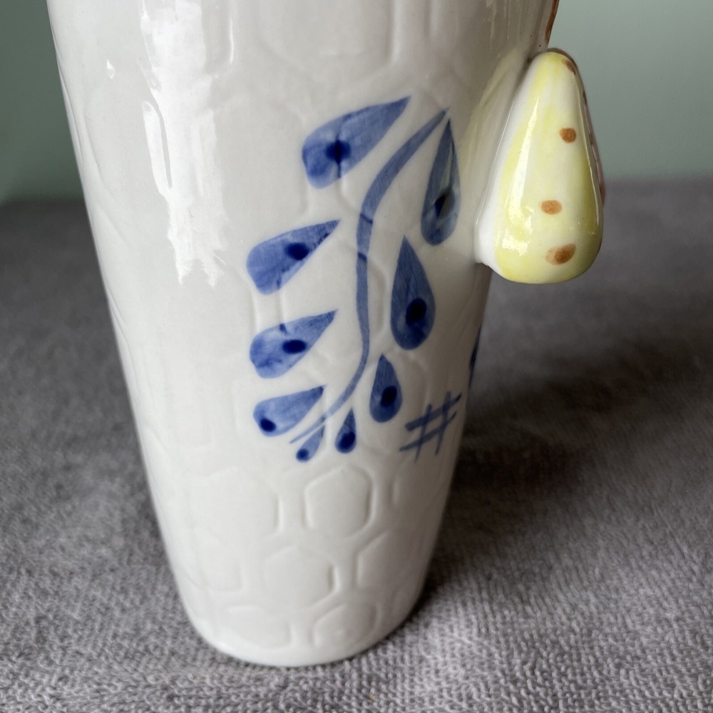 Ceramic Bud Vase With Hanging Fruit