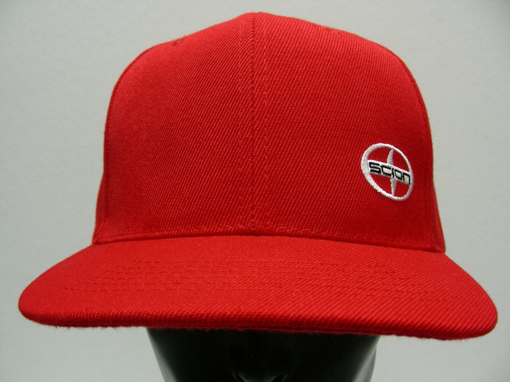 SCION - RED - ONE SIZE ADJUSTABLE SNAPBACK BALL CAP HAT!