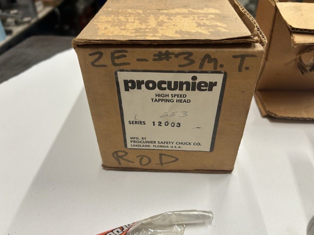 New Procunier 12003 Model 2 Serial E, High Speed Tapping Head #3 MT