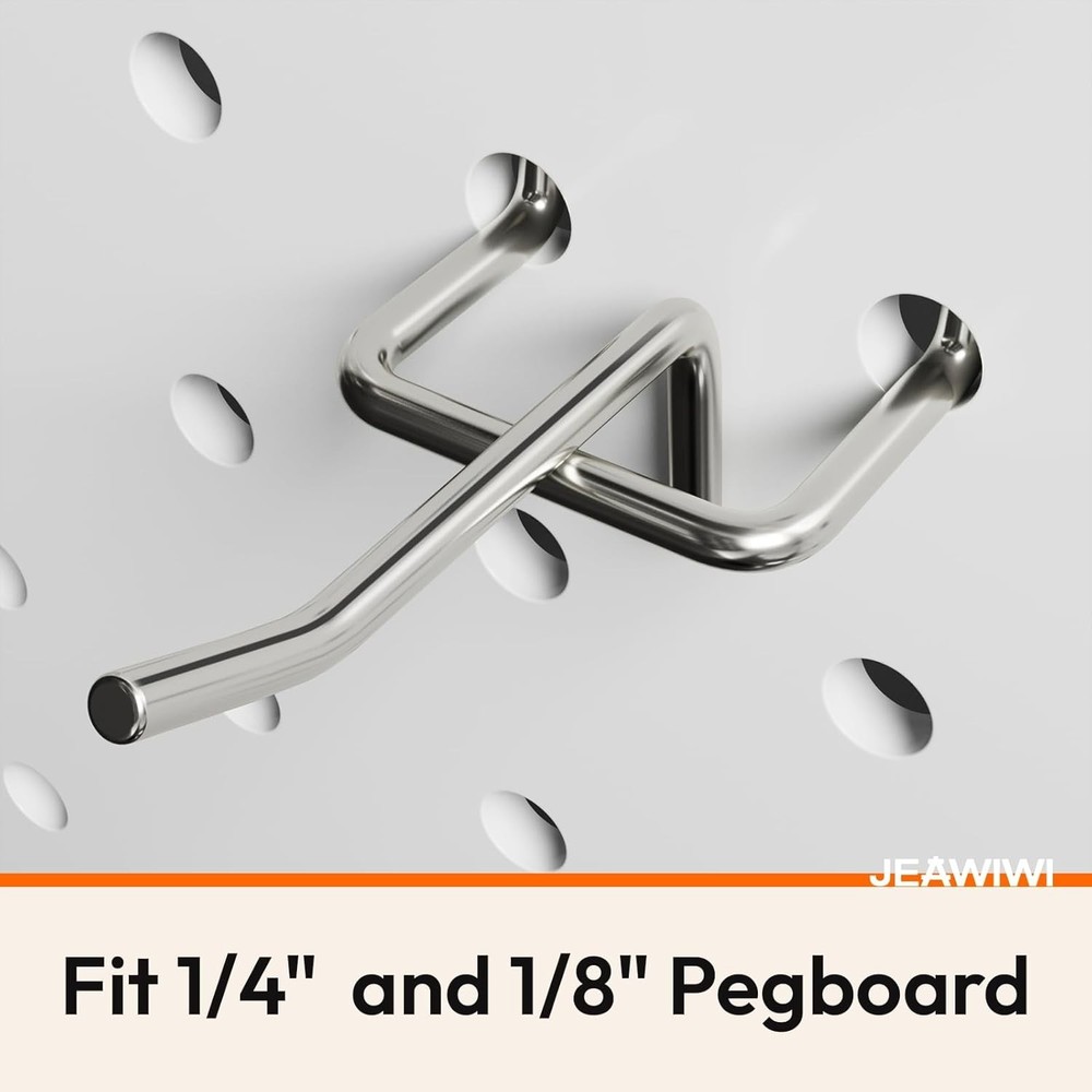 Versatile 50 Pack 2 inch Pegboard Hooks - Ideal for Garage & Workshop Storage