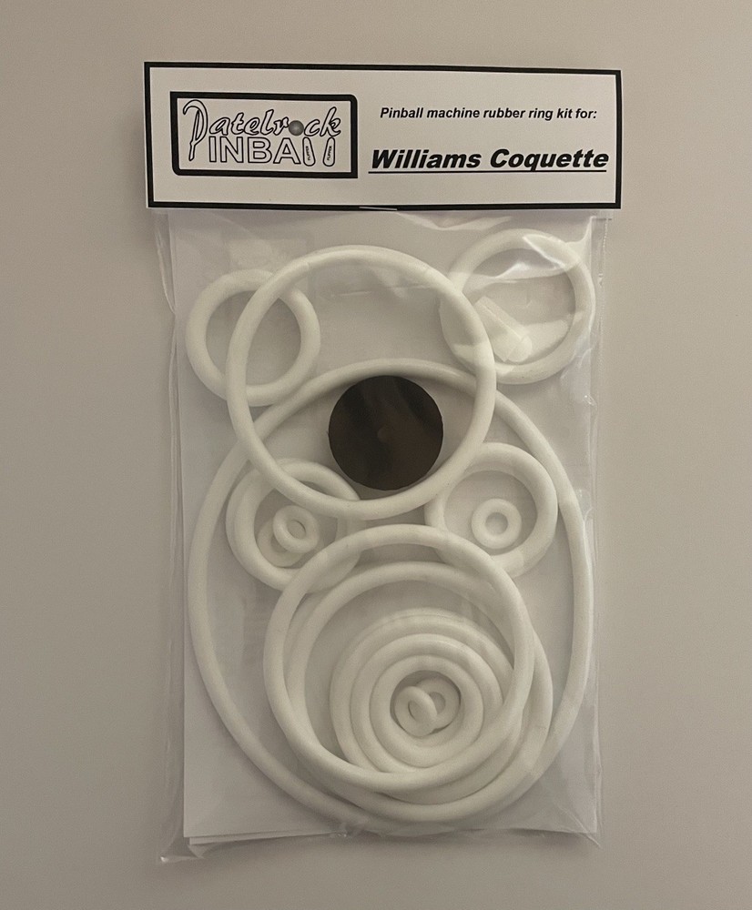 1962 Williams Coquette Pinball Machine Rubber Ring Kit
