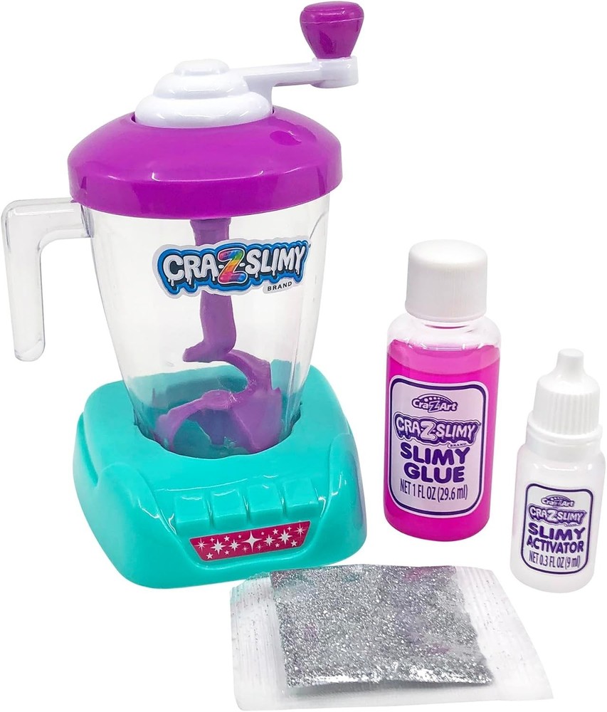 Compact Craz-Slimy Slime Mixing Station - Includes Glue and Crank Function