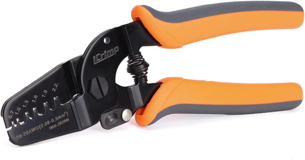 Icrimp Mini Micro Open Barrel Crimping Tools Works on AWG28-20 JAM, Molex, Tyco,