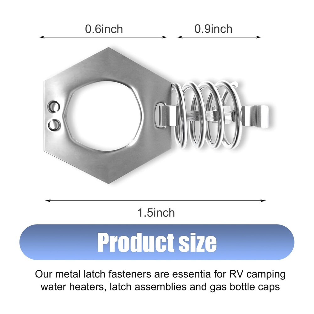 2 Pack RV Water Heater Twist Cam Lock 1.5In Waterproof Durable Metal Automoti...