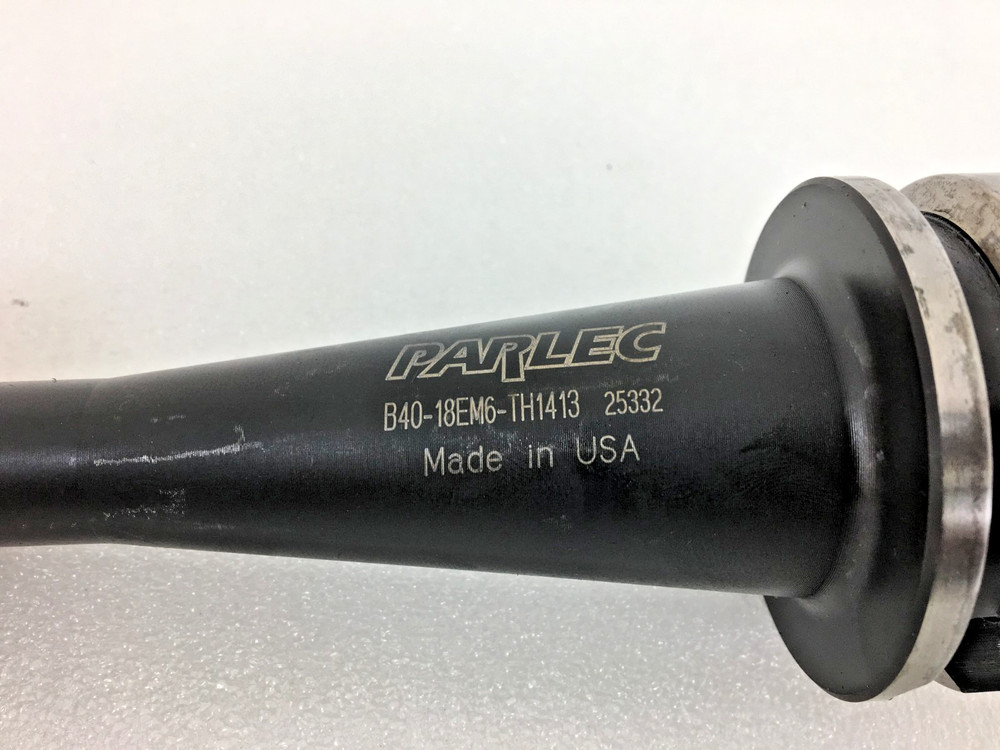 BT40 PARLEC 3/16 END MILL TOOL HOLDER B40-18EM6-TH1413, 6" Depth