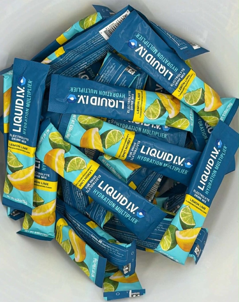 Liquid IV Hydration Multiplier ~ Lemon Lime ~ 30 STICKS ~ EXP 8/26+ ~ FAST SHIP