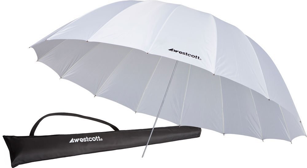 4632 7-Feet White Diffusion Parabolic Umbrella