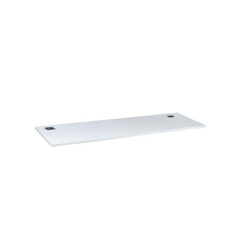 Boss Office Simple System Side by Side Double Desks in White