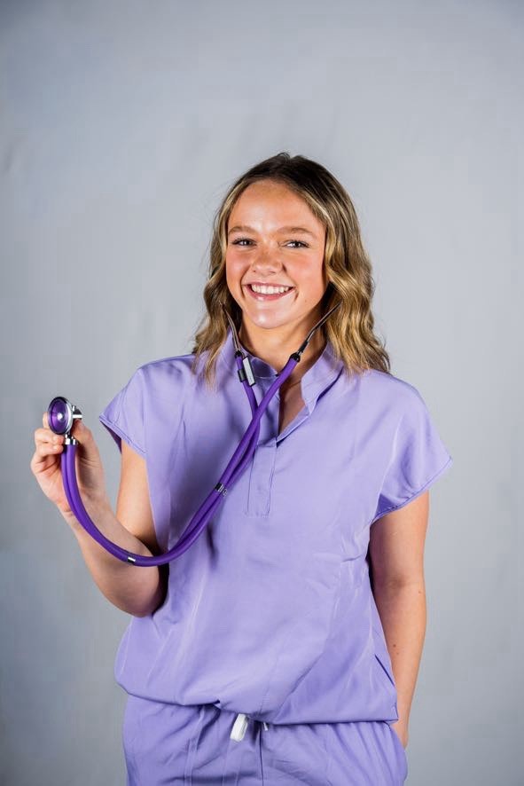 SMALL | NIGHT SHIFT LAV | 2 PC SCRUB SET