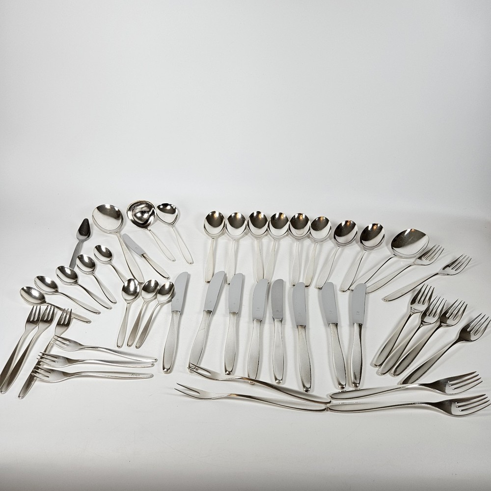 VTG WMF German Silverplate Flatware Set 46 Piece