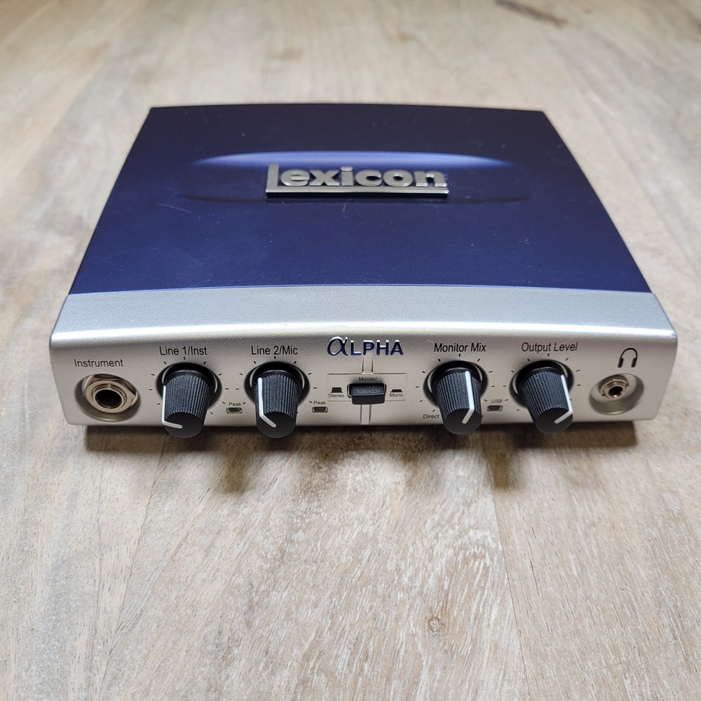 Lexicon Alpha Lexalpha Digital Recording USB Interface - TESTED