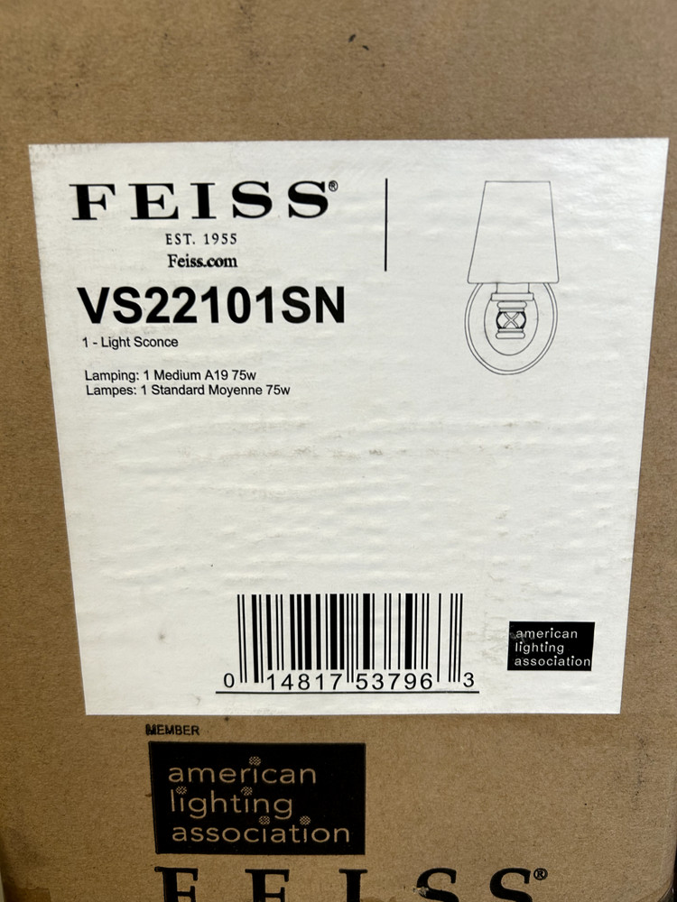 FEISS VS22101SN Light Sconce Satin Nickel