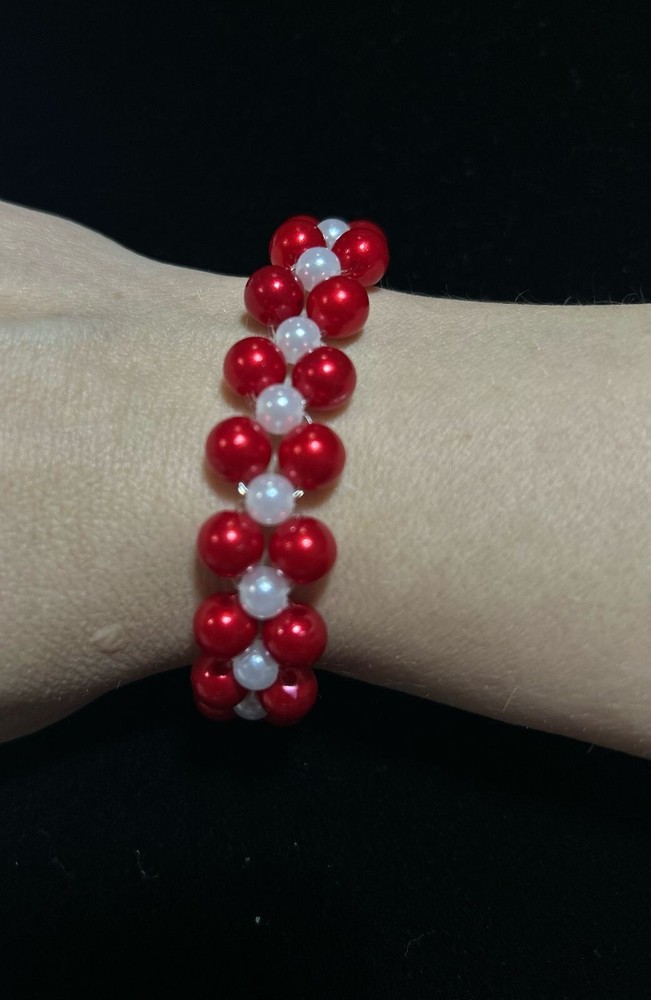 Handmade beautiful unique beaded Elastic bracelet