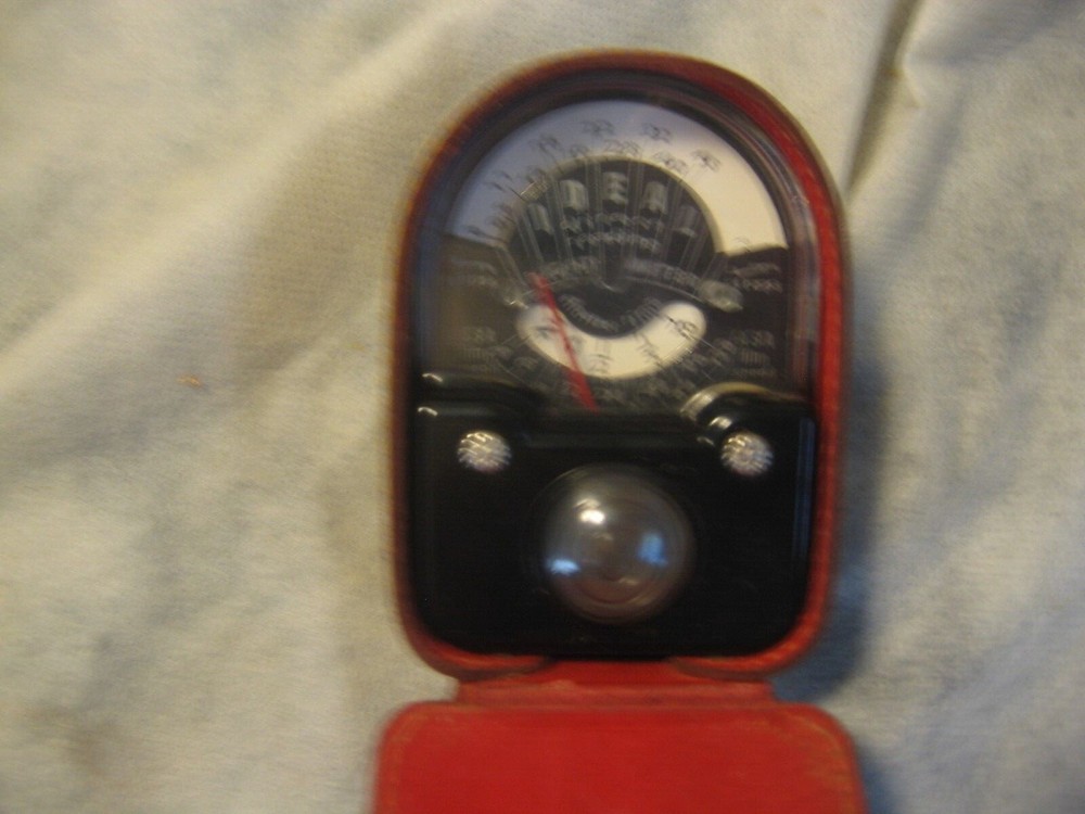 Ideal Direct Reading Light Meter with Case Photography
