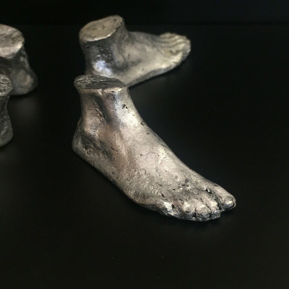 Podiatrist Foot Silver Candle Holder