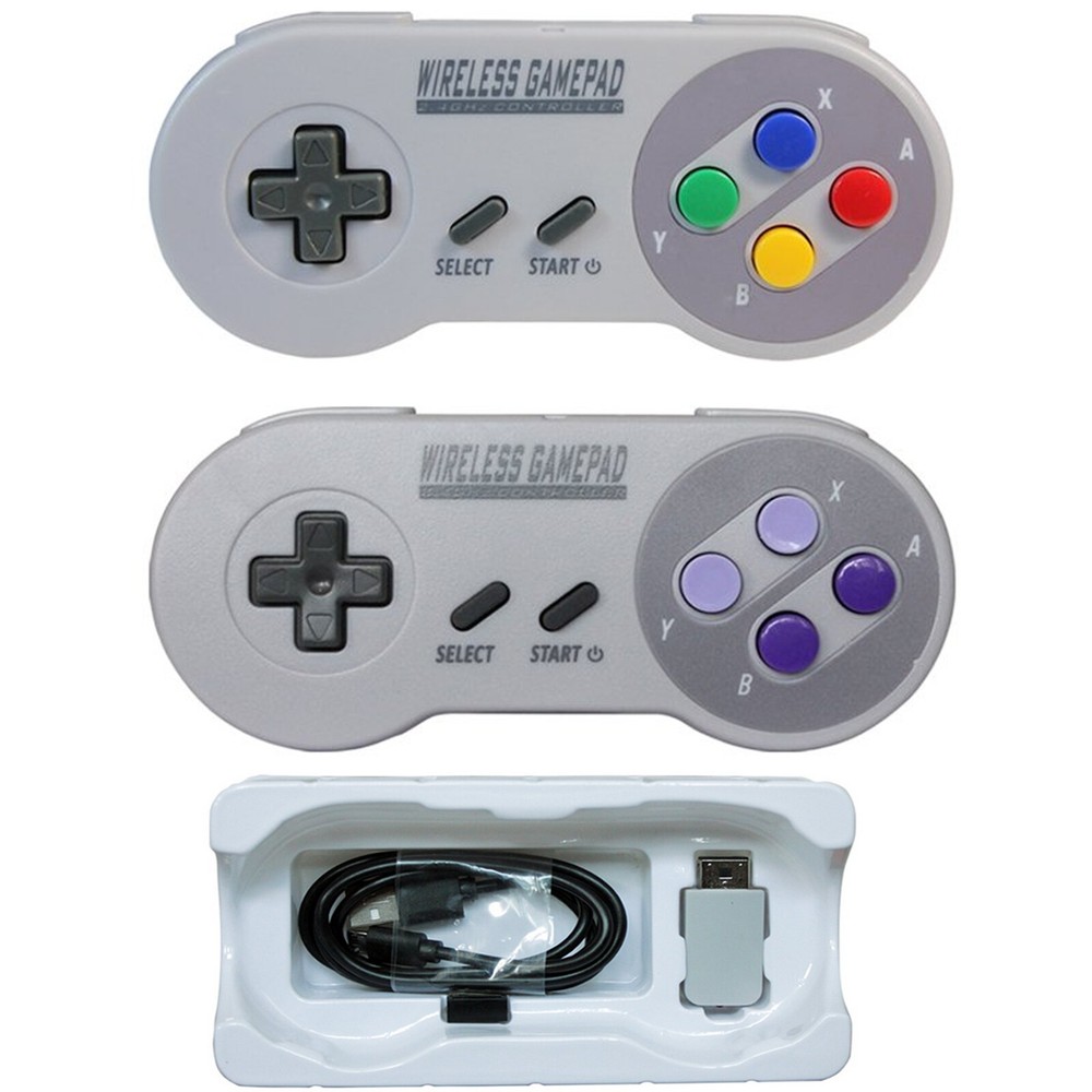 For Super SNES Classic Mini Game Console Wireless Gamepad Controller Accessories