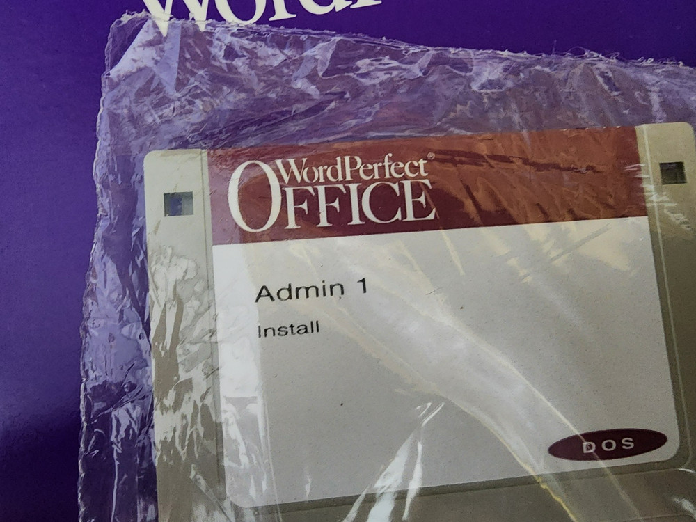 WordPerfect Office 4.0 1993 3.5" Floppy