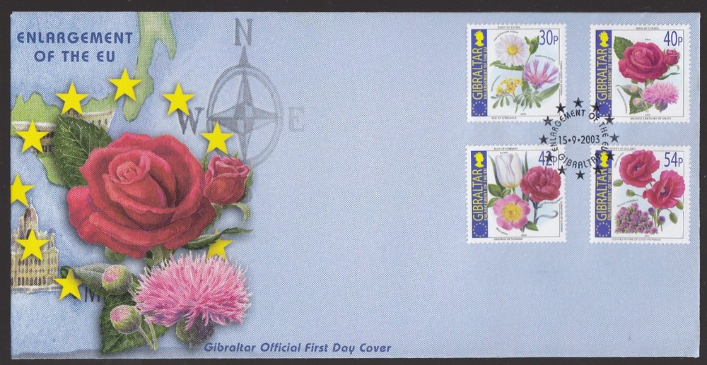 Gibraltar 2003 FDC EU Enlargement