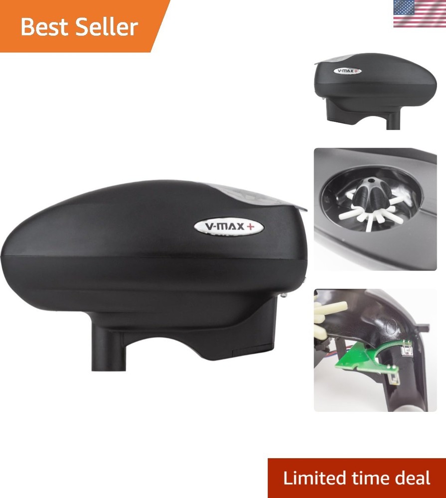 V-Max Electronic Paintball Loader – Fast-Feeding, Motorized Hopper – Holds 20...
