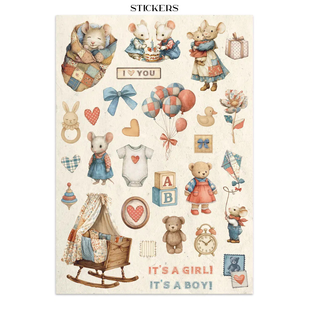 Baby Junk Journal - 16 Pages